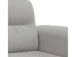 Sillón de tela microfibra gris claro 60 cm