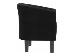 Sillón de tela negra