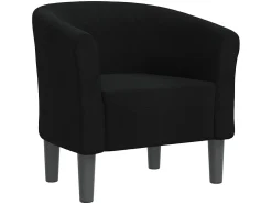 Sillón de tela negra ES51357