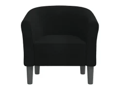 Sillón de tela negra ES51357