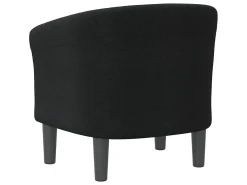 Sillón de tela negra ES51357