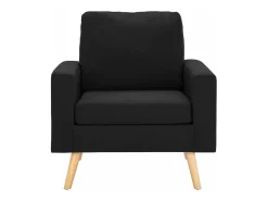 Sillón de tela negro