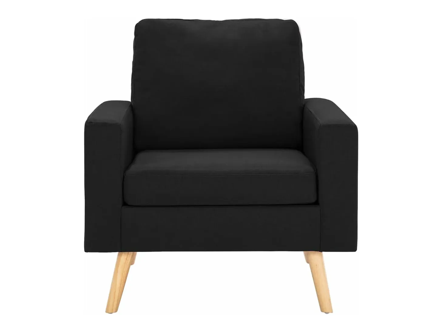 Sillón de tela negro