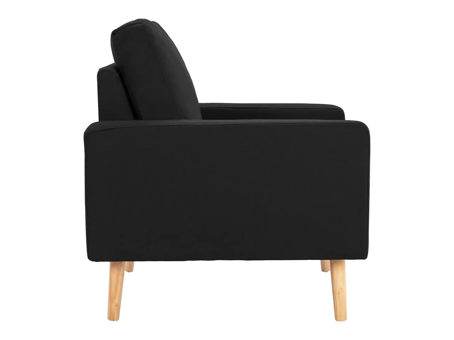 Sillón de tela negro