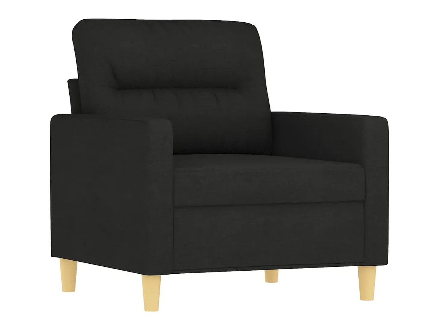 Sillón de tela negro 60 cm