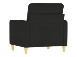 Sillón de tela negro 60 cm