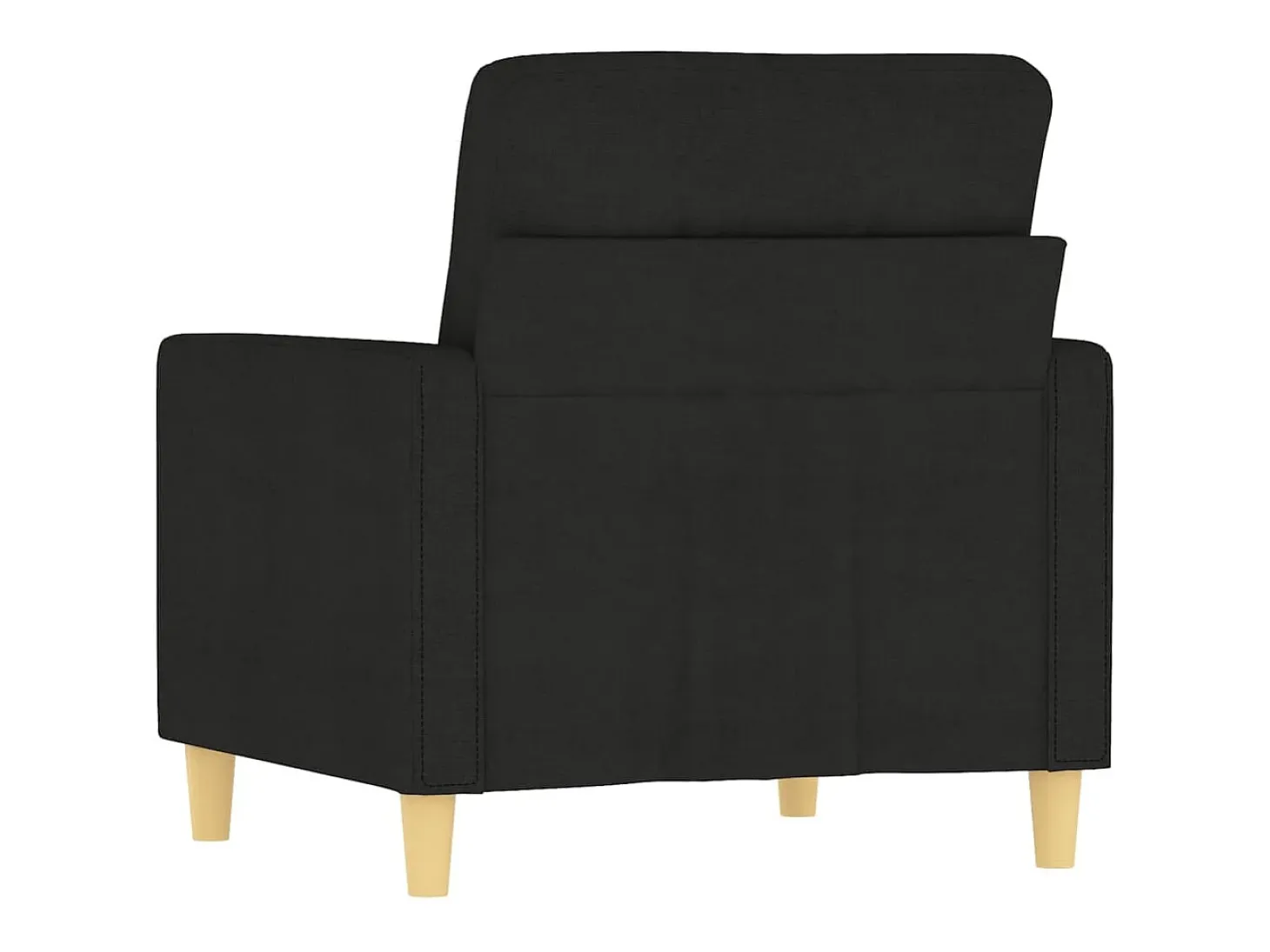 Sillón de tela negro 60 cm