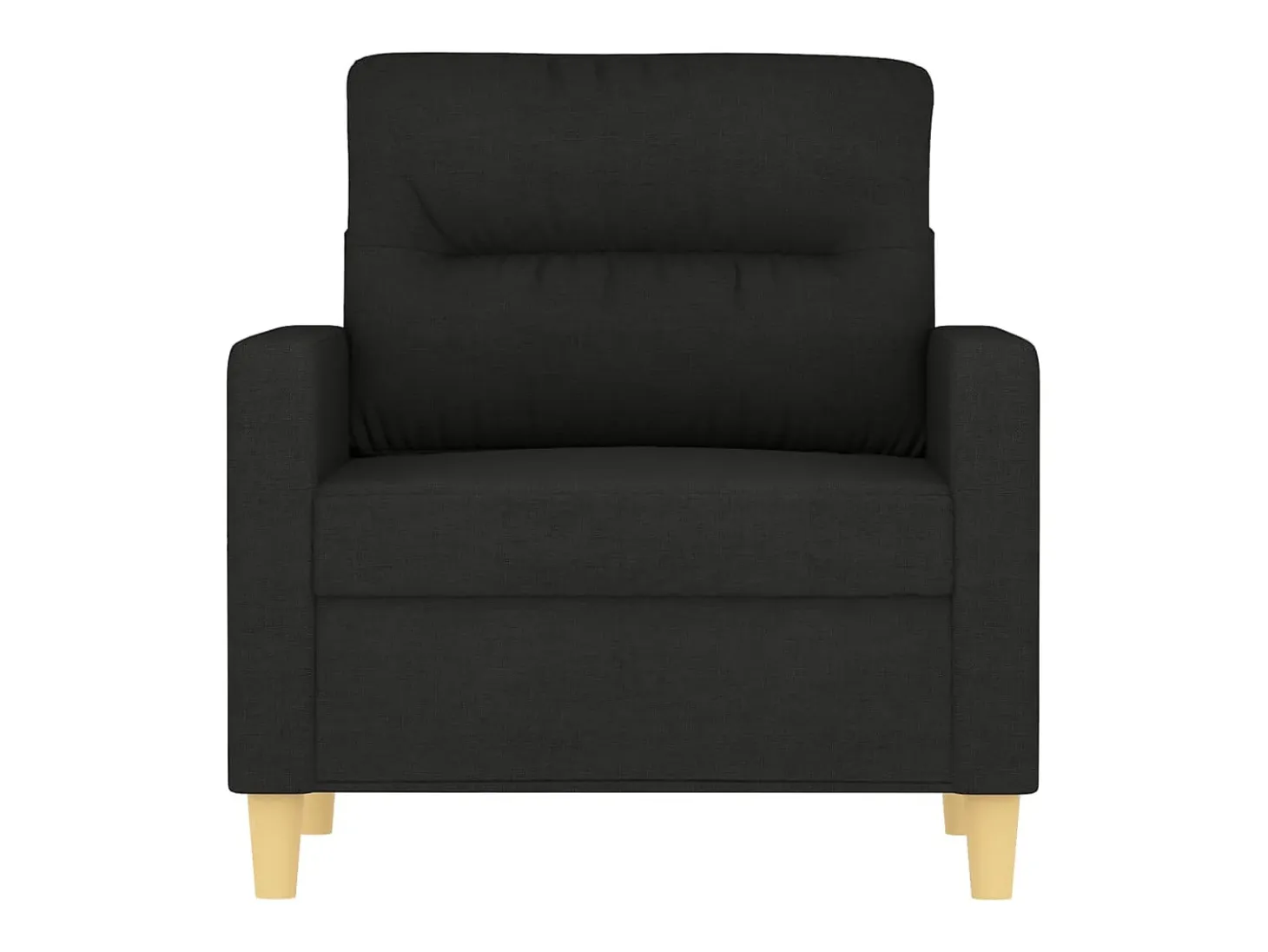 Sillón de tela negro 60 cm