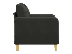 Sillón de tela negro 60 cm