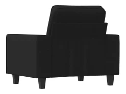 Sillón de tela negro 60 cm