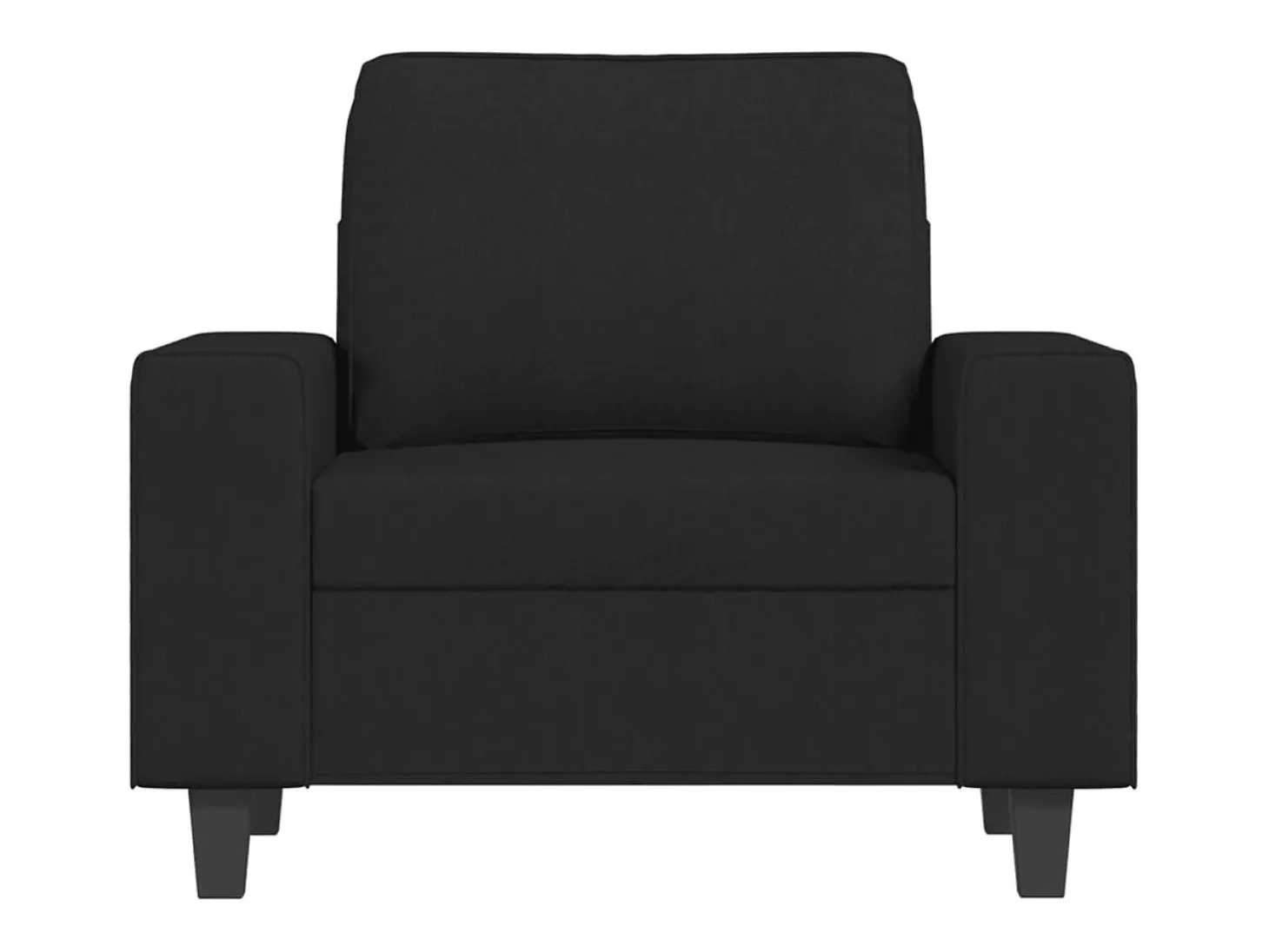 Sillón de tela negro 60 cm