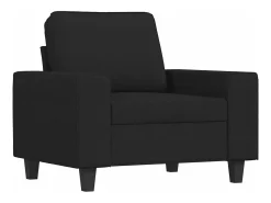 Sillón de tela negro 60 cm
