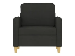 Sillón de tela negro 60 cm