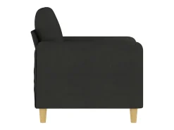 Sillón de tela negro 60 cm