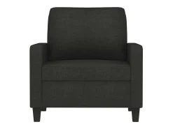 Sillón de tela negro 60 cm