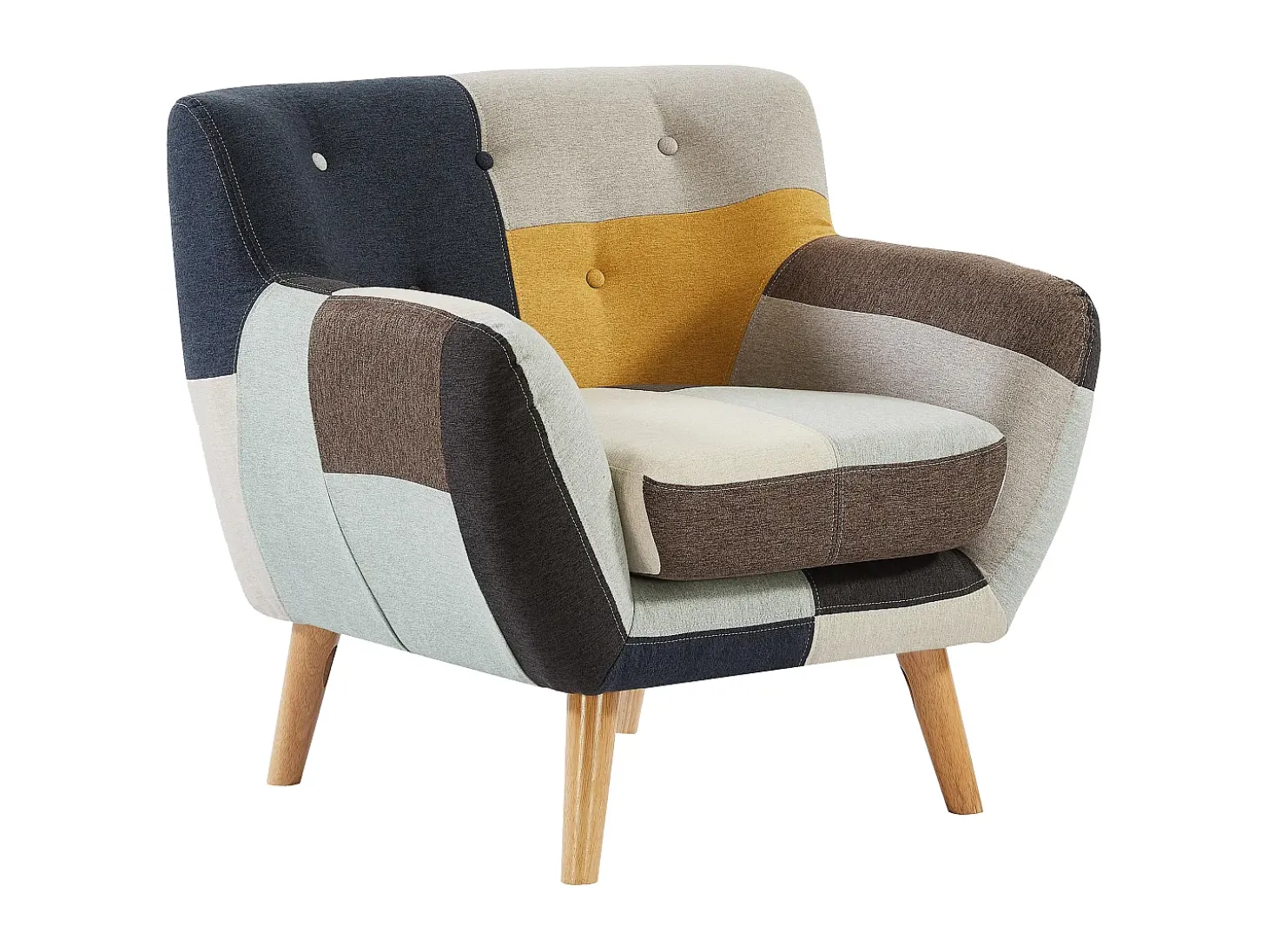 Sillón de tela patchwork SERTI II