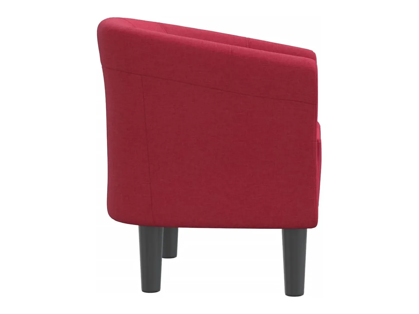 Sillón de tela rojo tinto