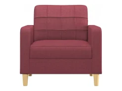 Sillón de tela rojo tinto 60 cm