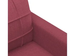 Sillón de tela rojo tinto 60 cm