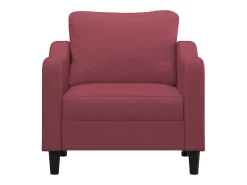 Sillón de tela rojo tinto 60 cm