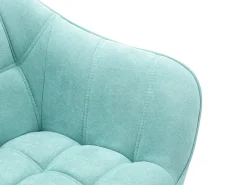 Sillón de tela verde agua acolchado. Estilo escandinavo. CASERTA