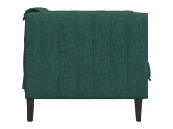 Sillón de tela verde oscuro