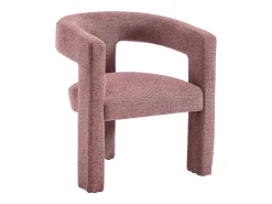 Sillón de tendencia en tela texturizada color rojo FAVINA