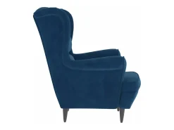 Sillón de terciopelo azul