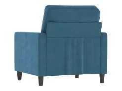 Sillón de terciopelo azul 60 cm PWFG98338