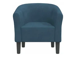 Sillón de terciopelo azul oscuro