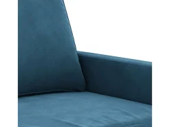 Sillón de terciopelo azul 60 cm