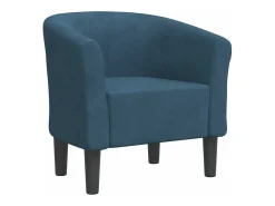 Sillón de terciopelo azul oscuro