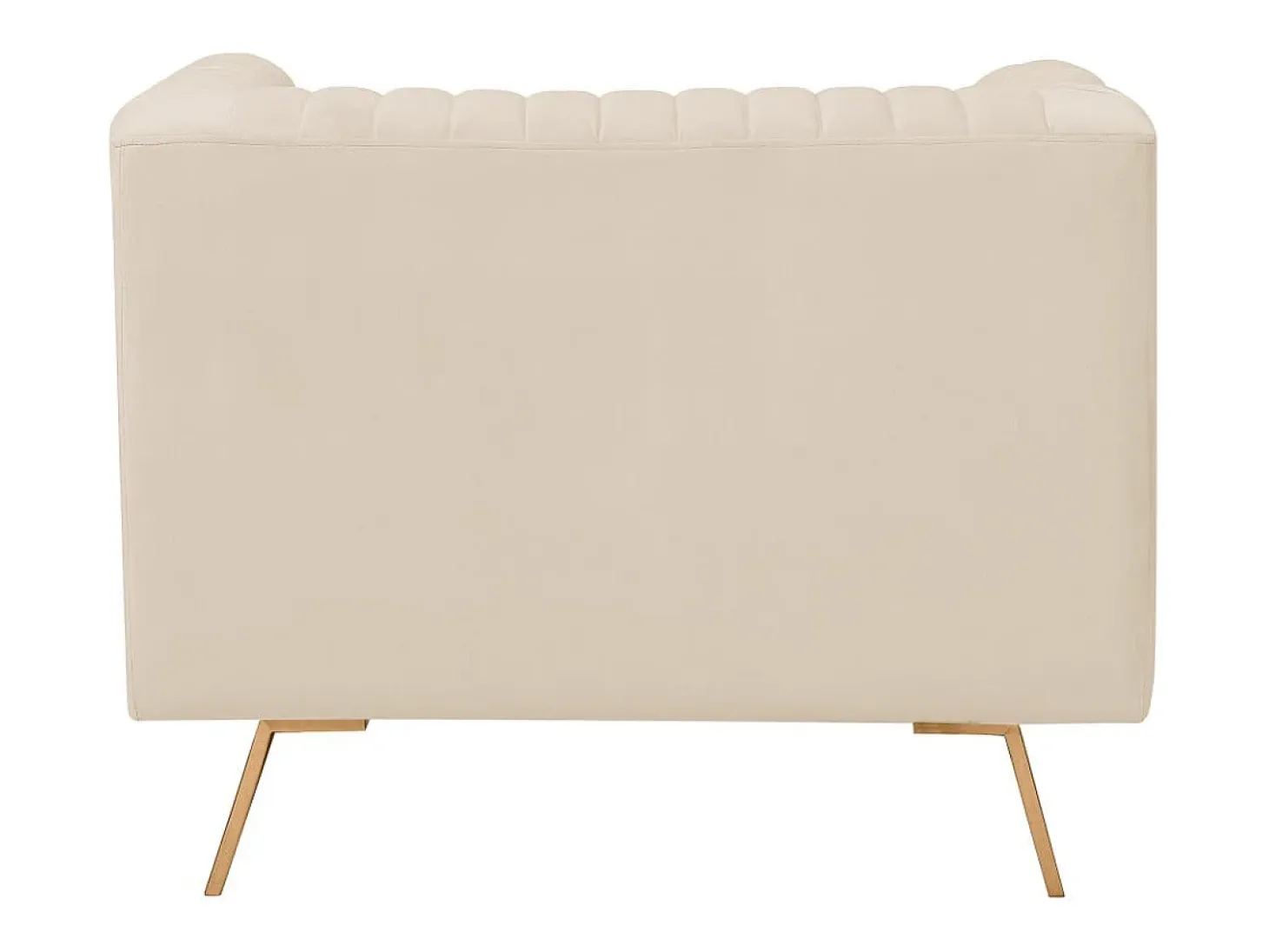 Sillón de terciopelo beige - Gatsby