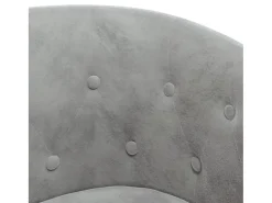Sillón de terciopelo gris claro