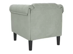 Sillón de terciopelo gris claro