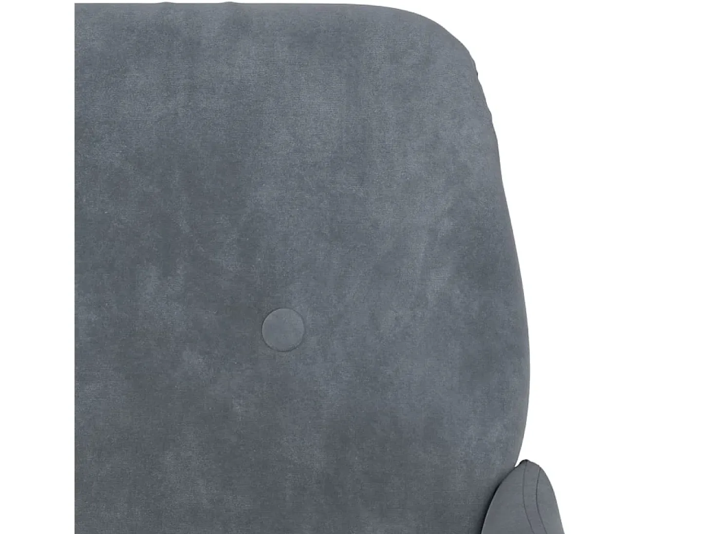 Sillón de terciopelo gris oscuro 62x79x79 cm