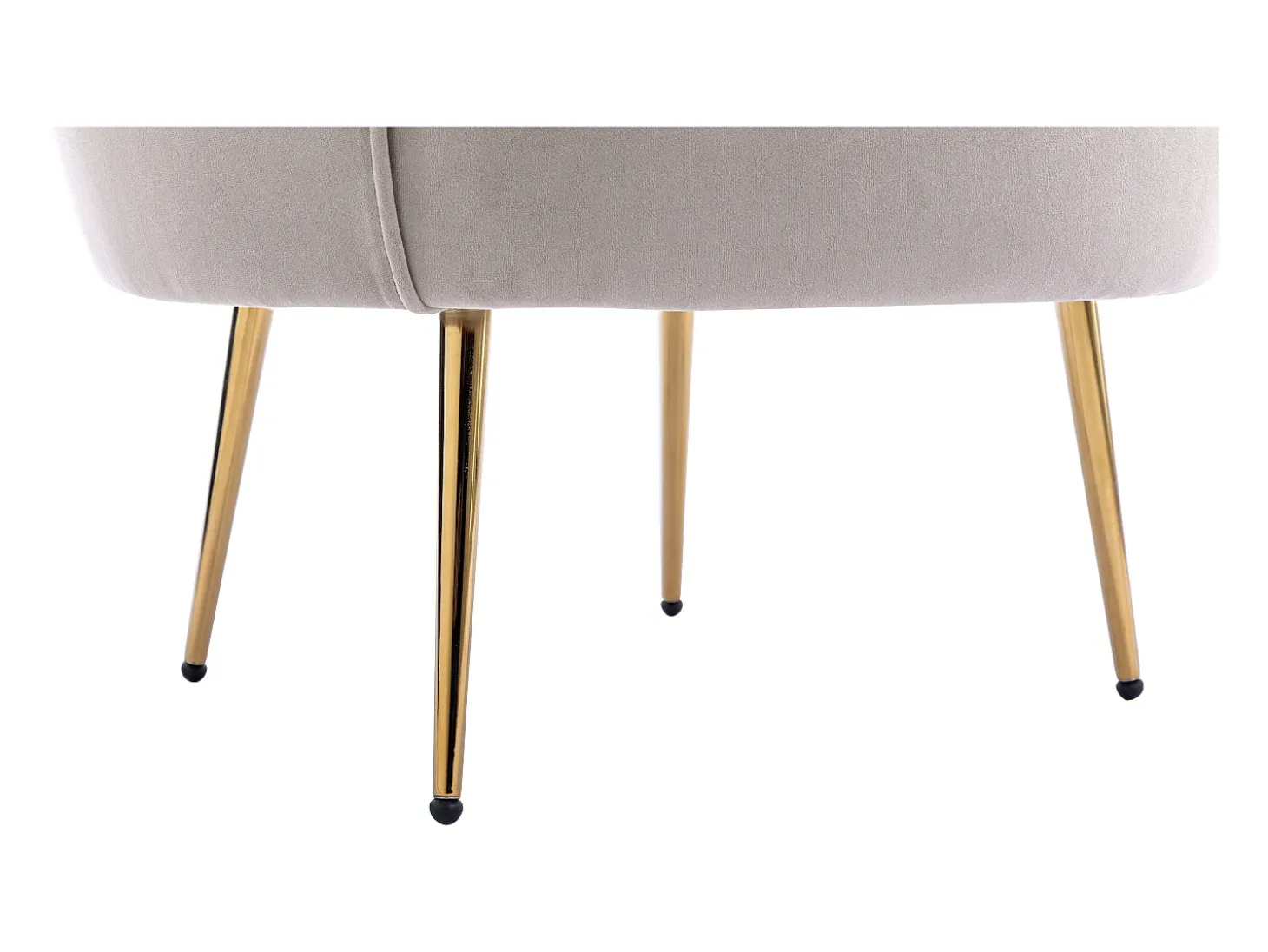 Sillón de terciopelo gris topo estilo art decó DANDELION