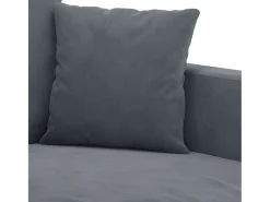 Sillón de terciopelo gris oscuro 60 cm