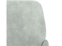 Sillón de terciopelo gris claro 62x79x79 cm