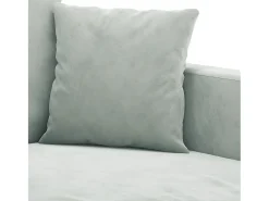 Sillón de terciopelo gris claro 60 cm