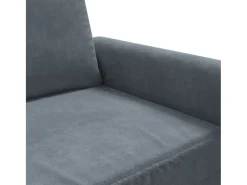 Sillón de terciopelo gris oscuro 60 cm