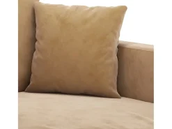 Sillón de terciopelo marrón 60 cm