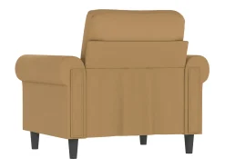 Sillón de terciopelo marrón 60 cm ES395486