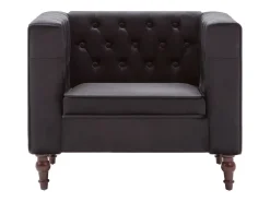 Sillón de terciopelo negro