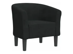 Sillón de terciopelo negro