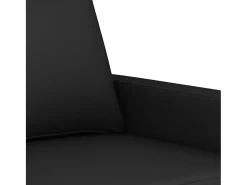 Sillón de terciopelo negro de 60 cm