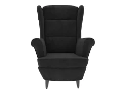 Sillón de terciopelo negro