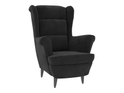 Sillón de terciopelo negro