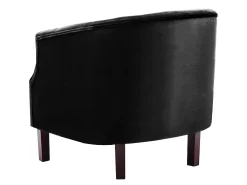 Sillón de terciopelo negro ES12504