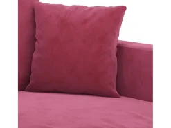 Sillón de terciopelo rojo tinto 60 cm